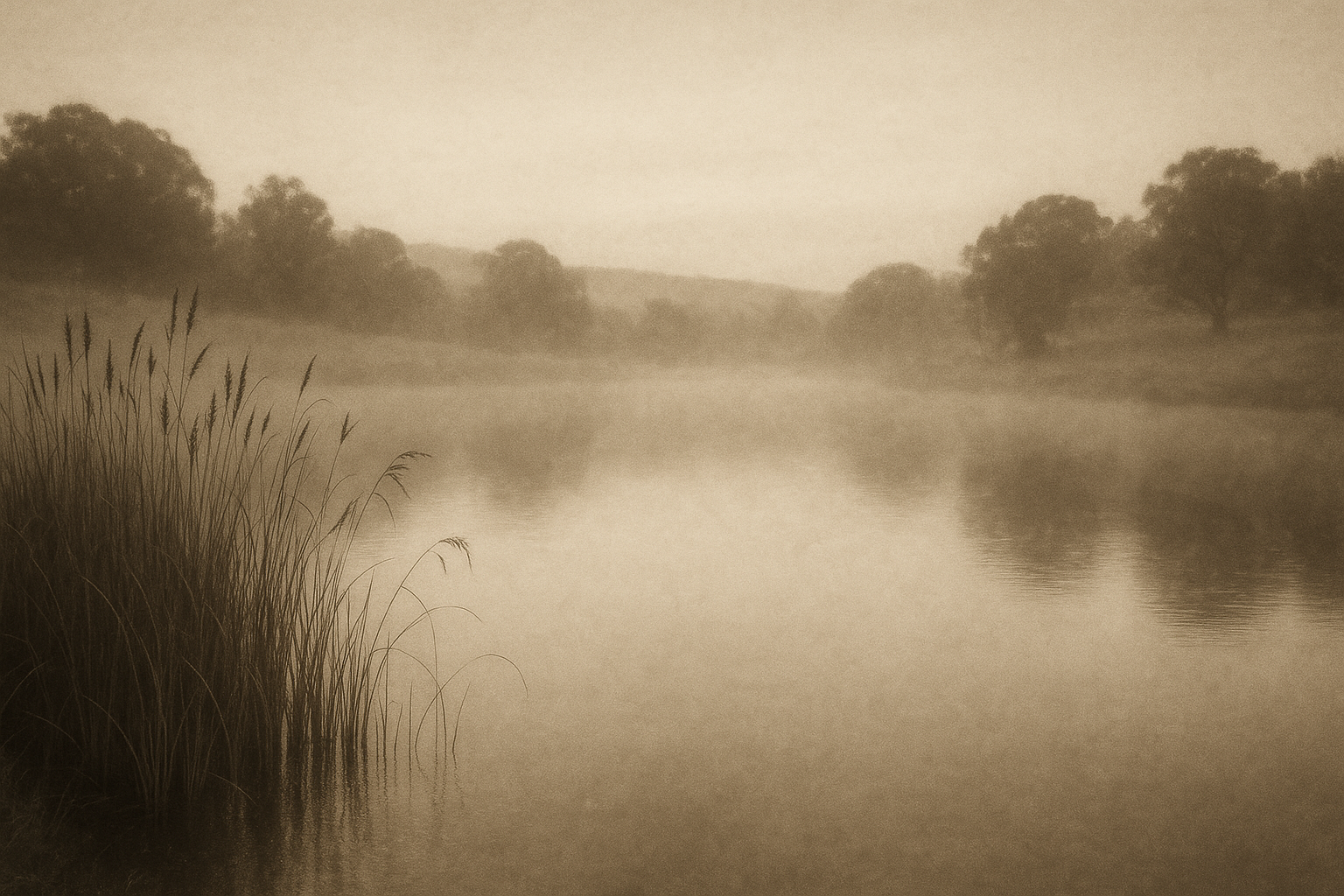 Farm dam edge