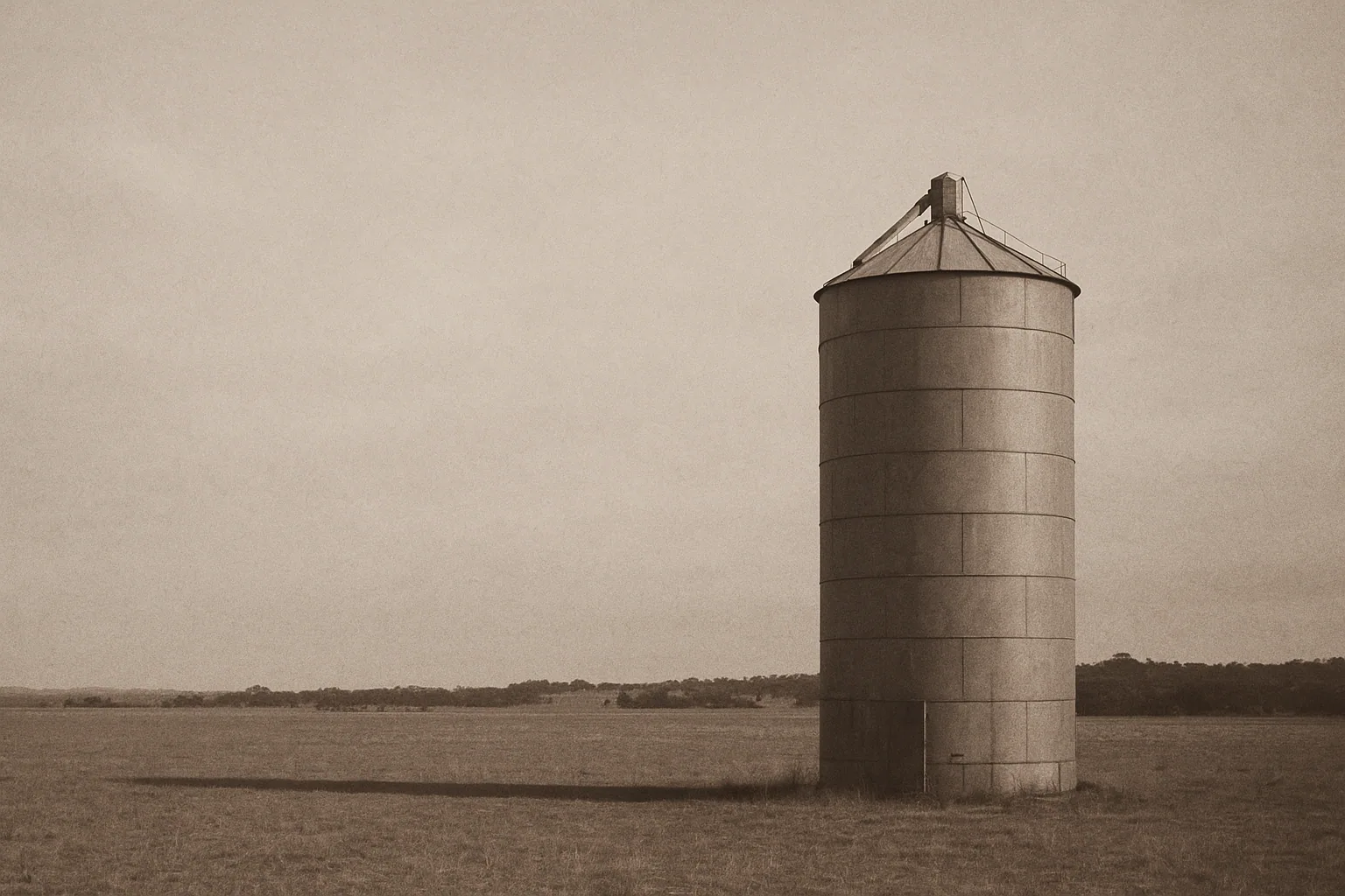 Silo against sky